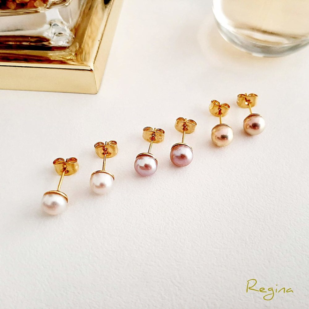 Aretes Perla Classic 0.6cm Acero