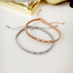 Pulsera Macramé Trinity Plata - Imagen 2