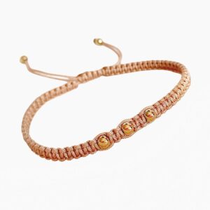 Pulsera Macramé Trinity Acero