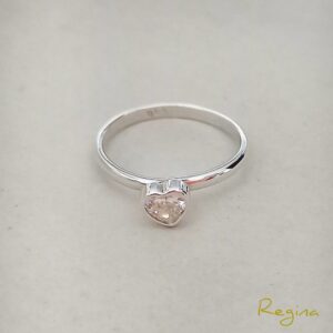 Anillo Corazón T-6.5 - Blanco