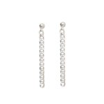 Pendientes Cuban Chain Plata