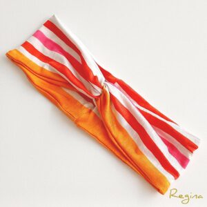 Diadema Rayas Naranja