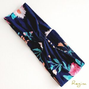 Diadema Flores Azul