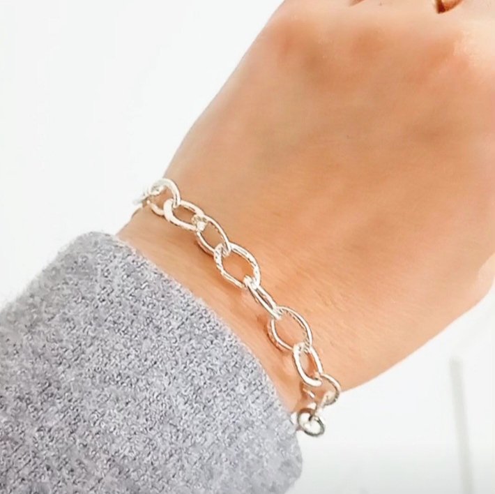 Pulsera Esoabon Oval - Plata - Imagen 2