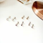 Aretes Stud Bezel 4mm - Plata - Imagen 2