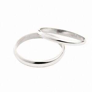Alianzas Media Caña 2mm - Plata 950