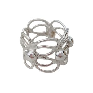 Anillo Flor Plata - T.7