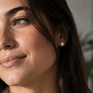 Aretes Punto de Luz - Plata