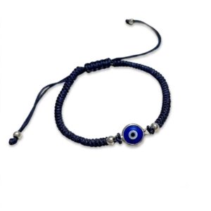 Pulsera Ojo Turco Azul - Tejido Serpiente
